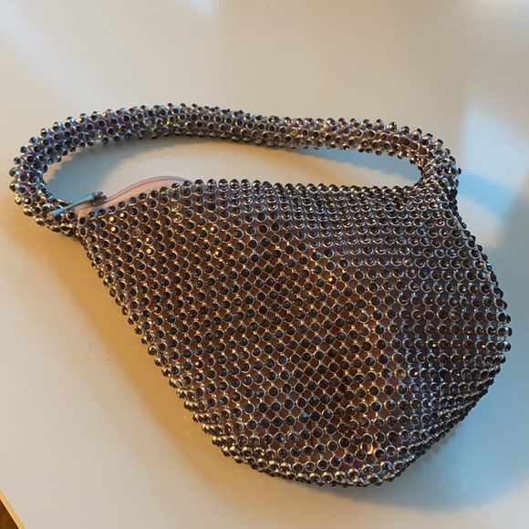 Cache Silver Sequin Wristlet Can be styled 2 ways 🩶 - Picture 4 of 11